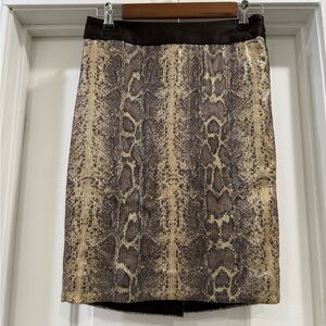 The Limited Snakeskin Sequined Skirt Size 0